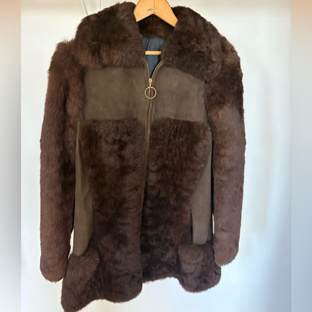 Vintage Nora Icelandic sheepskin coat